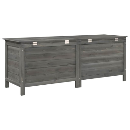 Contenitore da Giardino Antracite 150x50x56,5 cm Massello Abete - homemem39