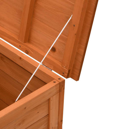 Contenitore Giardino Marrone 150x50x56,5cm Legno Massello Abete | homemem39
