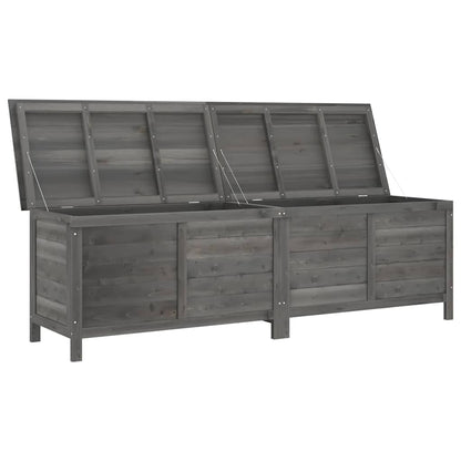 Contenitore Giardino Antracite 198,5x50x56,5 cm Massello Abete - homemem39
