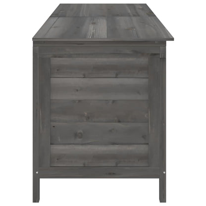 Contenitore Giardino Antracite 198,5x50x56,5 cm Massello Abete - homemem39