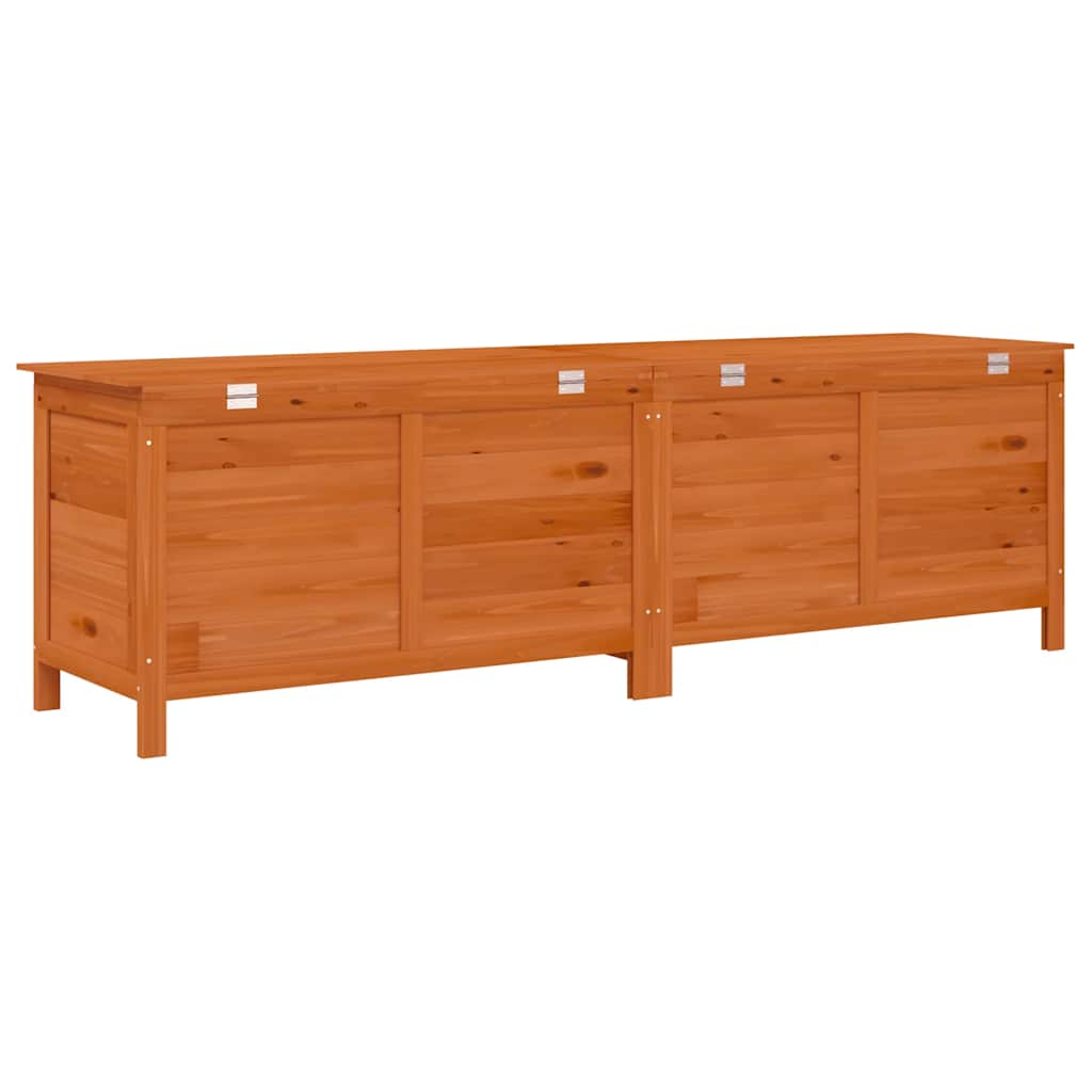 Contenitore da Giardino Marrone 198,5x50x56,5 cm Massello Abete - homemem39