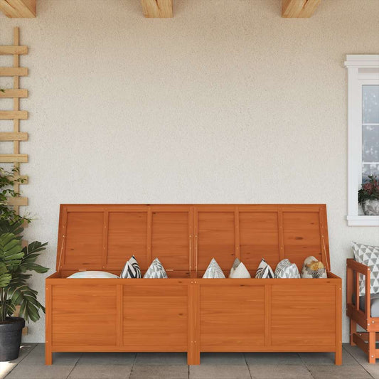 Contenitore da Giardino Marrone 198,5x50x56,5 cm Massello Abete | homemem39