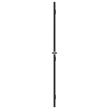 Porta Interni Sottile Nera 102,5x201,5Vetro Temperato Alluminio | homemem39