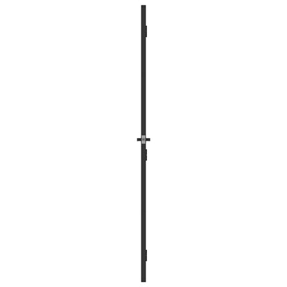 Porta Interni Sottile Nera 102,5x201,5Vetro Temperato Alluminio | homemem39
