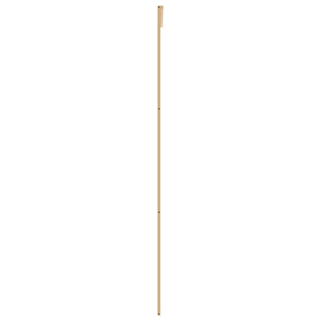 Porta Scorrevole Dorata 76x205 Vetro Trasparente ESG Alluminio | homemem39