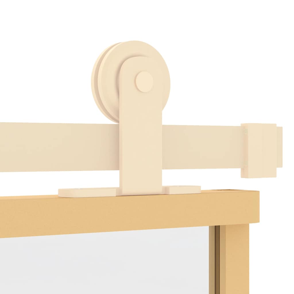 Porta Scorrevole Oro 102,5x205 Vetro Trasparente ESG Alluminio - homemem39