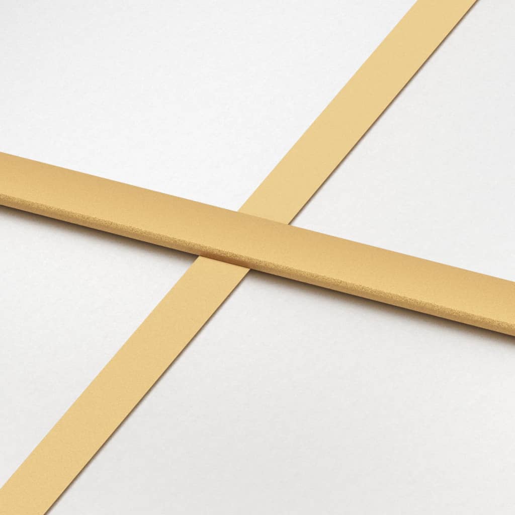 Porta Scorrevole Dorata 90x205 Vetro Smerigliato ESG Alluminio - homemem39