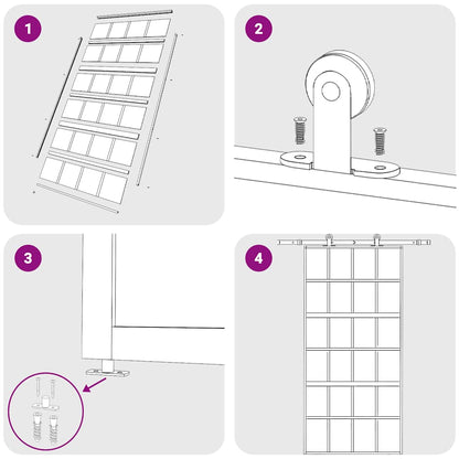 Porta Scorrevole Oro 102,5x205 Vetro Trasparente ESG Alluminio | homemem39