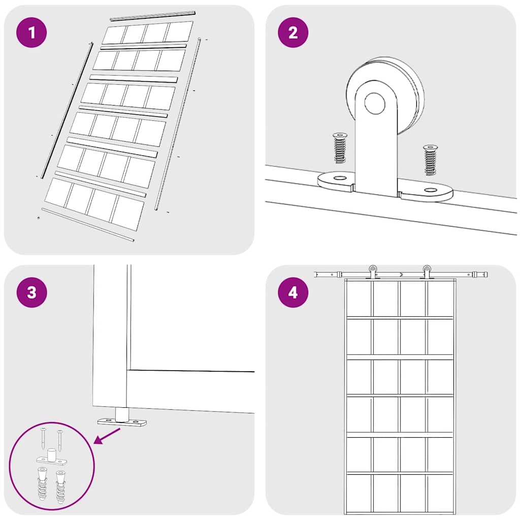 Porta Scorrevole Oro 102,5x205 Vetro Smerigliato ESG Alluminio | homemem39