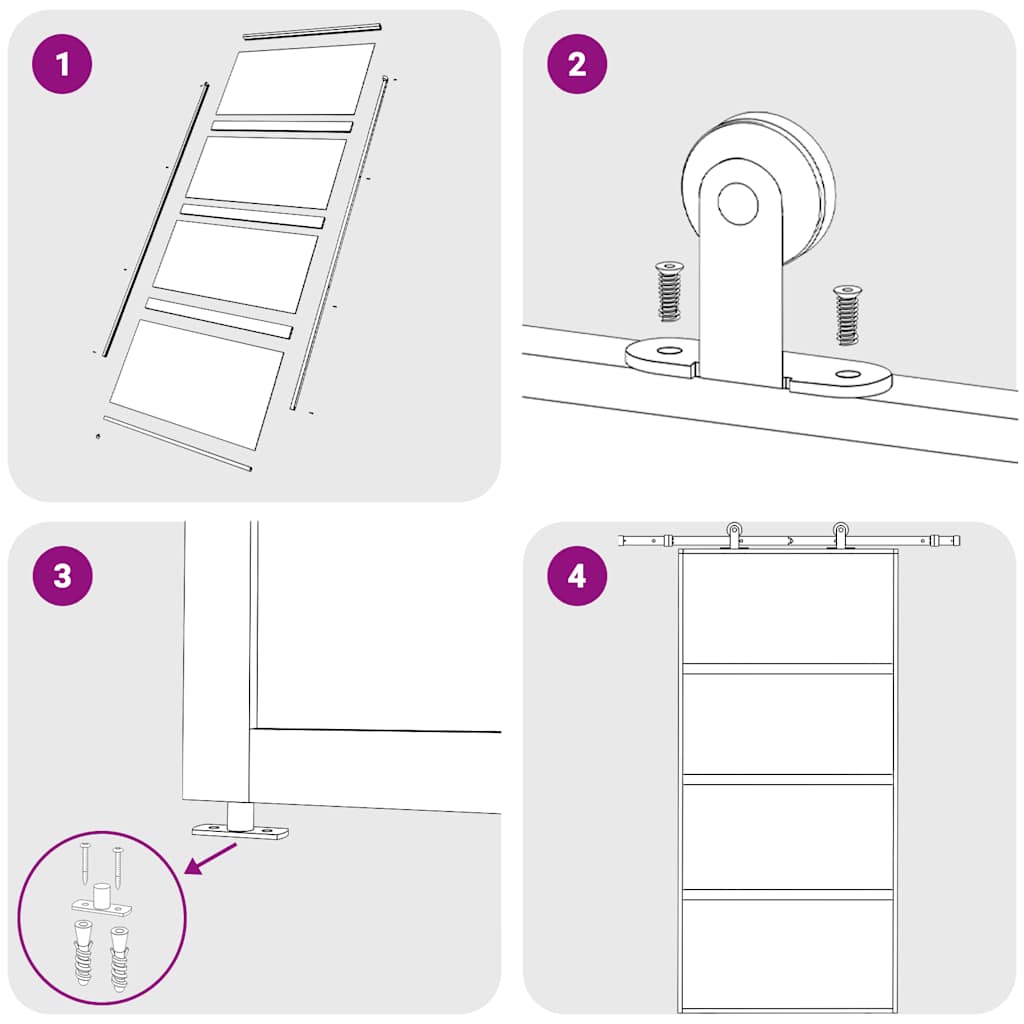 Porta Scorrevole Oro 102,5x205 Vetro Smerigliato ESG Alluminio | homemem39