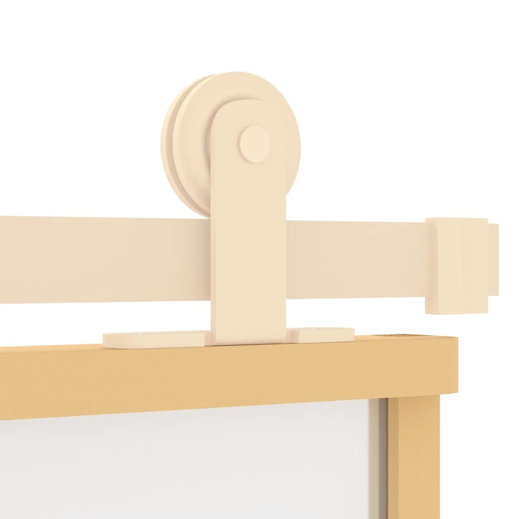 Porta Scorrevole Oro 102,5x205 Vetro Smerigliato ESG Alluminio - homemem39