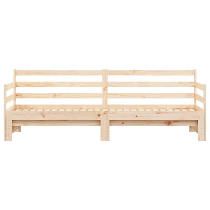 Divano Letto con Letto Estraibile 90x200cm Legno Massello Pino - homemem39