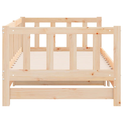 Divano Letto con Letto Estraibile 90x200cm Legno Massello Pino | homemem39