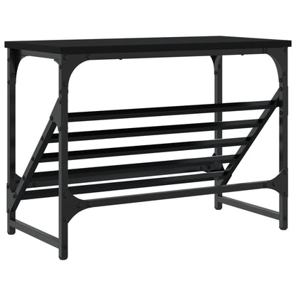 Scarpiera Nera 60x30x45 cm in Legno Multistrato - homemem39