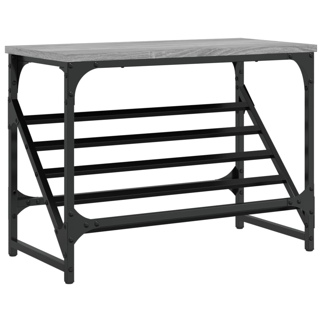 Scarpiera Grigio Sonoma 60x30x45 cm in Legno Multistrato - homemem39