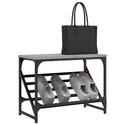 Scarpiera Grigio Sonoma 60x30x45 cm in Legno Multistrato - homemem39