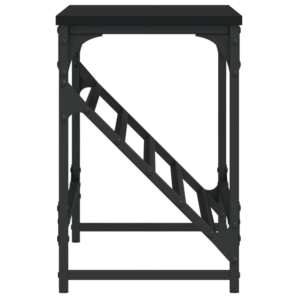 Scarpiera Nera 90x30x45 cm in Legno Multistrato - homemem39