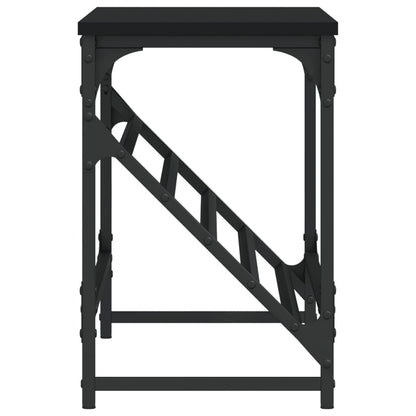 Scarpiera Nera 90x30x45 cm in Legno Multistrato - homemem39