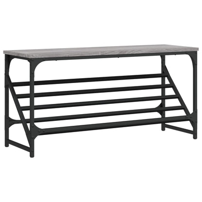Scarpiera Grigio Sonoma 90x30x45 cm in Legno Multistrato - homemem39