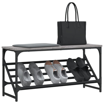 Scarpiera Grigio Sonoma 90x30x45 cm in Legno Multistrato - homemem39