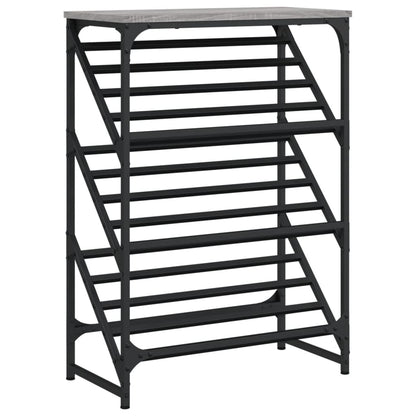 Scarpiera Grigio Sonoma 60x30x85 cm in Legno Multistrato - homemem39