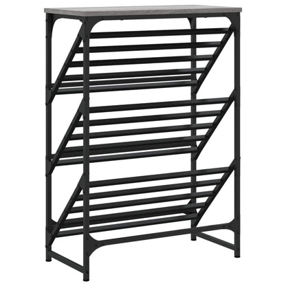 Scarpiera Grigio Sonoma 60x30x85 cm in Legno Multistrato - homemem39