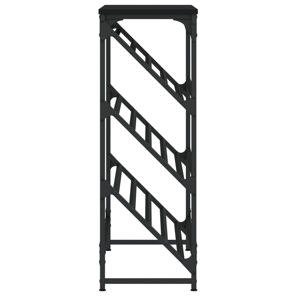 Scarpiera Nera 90x30x85 cm in Legno Multistrato - homemem39