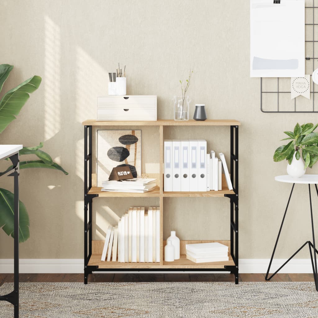 Libreria Rovere Sonoma 78,5x33x82 cm in Legno Multistrato | homemem39
