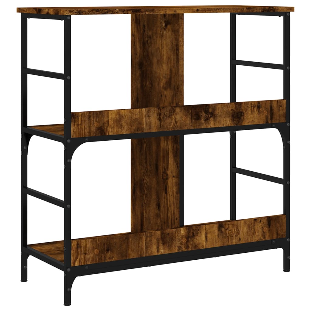 Libreria Rovere Fumo 78,5x33x82 cm in Legno Multistrato | homemem39
