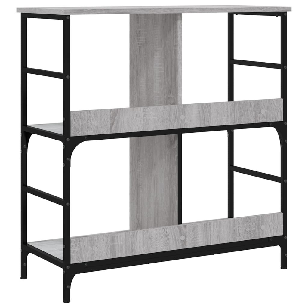 Libreria Grigio Sonoma 78,5x33x82 cm in Legno Multistrato | homemem39