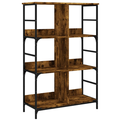Libreria Rovere Fumo 78,5x33x117,5 cm in Legno Multistrato | homemem39