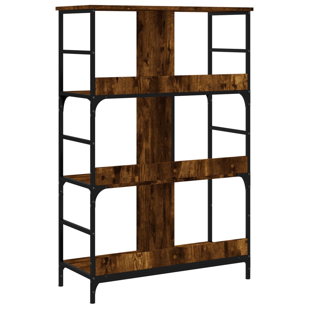 Libreria Rovere Fumo 78,5x33x117,5 cm in Legno Multistrato | homemem39
