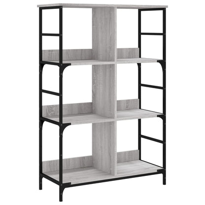 Libreria Grigio Sonoma 78,5x33x117,5 cm in Legno Multistrato | homemem39