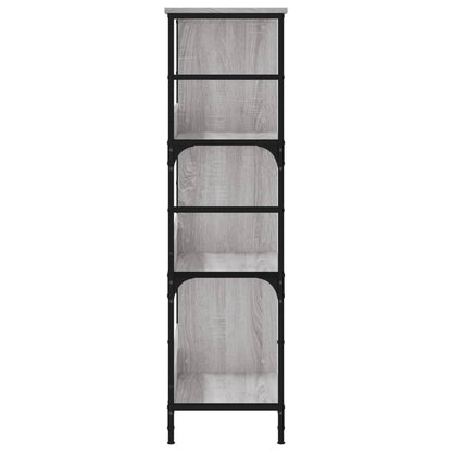Libreria Grigio Sonoma 78,5x33x117,5 cm in Legno Multistrato | homemem39