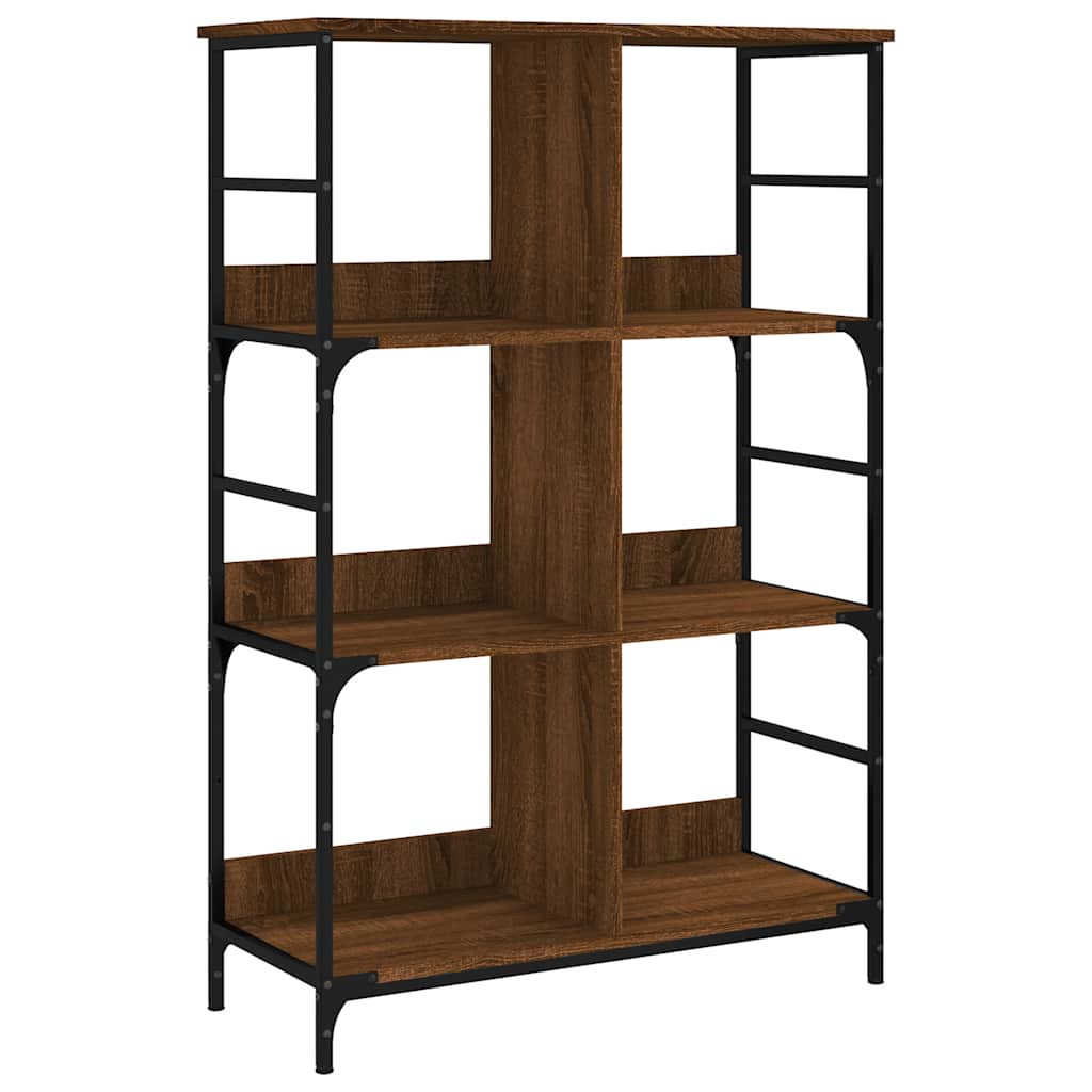 Libreria Rovere Marrone 78,5x33x117,5 cm in Legno Multistrato | homemem39