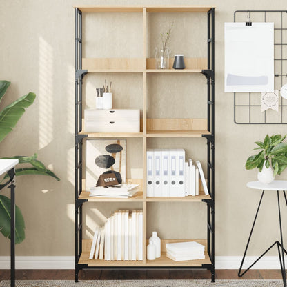 Libreria Rovere Sonoma 78,5x33x153 cm in Legno Multistrato | homemem39