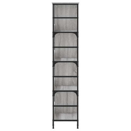 Libreria Grigio Sonoma 78,5x33x153 cm in Legno Multistrato