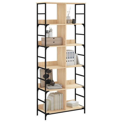 Libreria Rovere Sonoma 78,5x33x188,5 cm in Legno Multistrato | homemem39