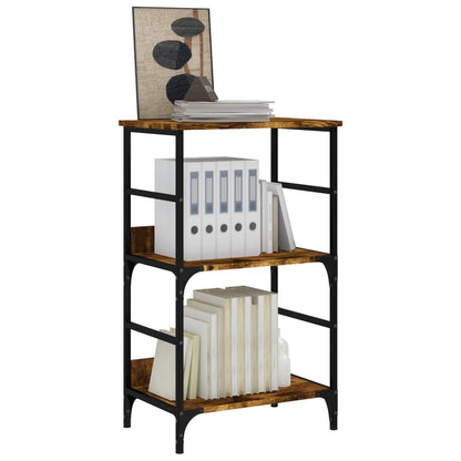 Libreria Rovere Fumo 50x33x82 cm in Legno Multistrato | homemem39