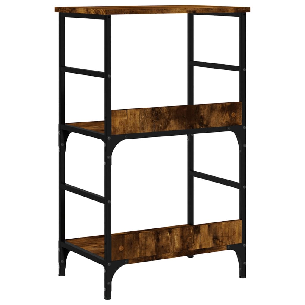 Libreria Rovere Fumo 50x33x82 cm in Legno Multistrato | homemem39