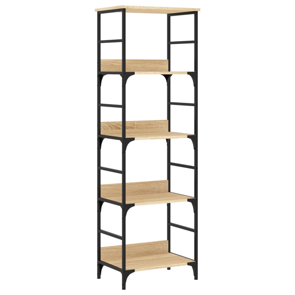 Libreria Rovere Sonoma 50x33x153 cm in Legno Multistrato | homemem39