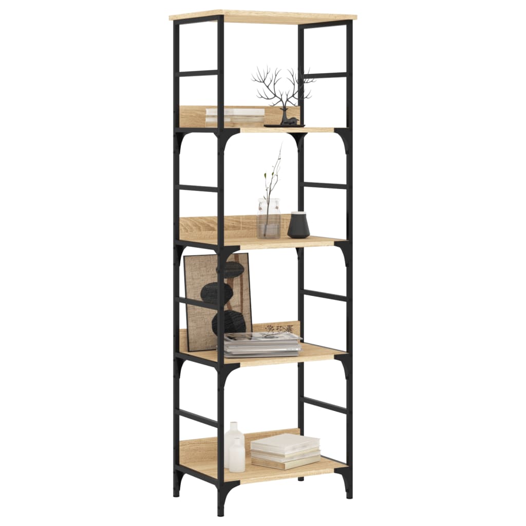 Libreria Rovere Sonoma 50x33x153 cm in Legno Multistrato | homemem39