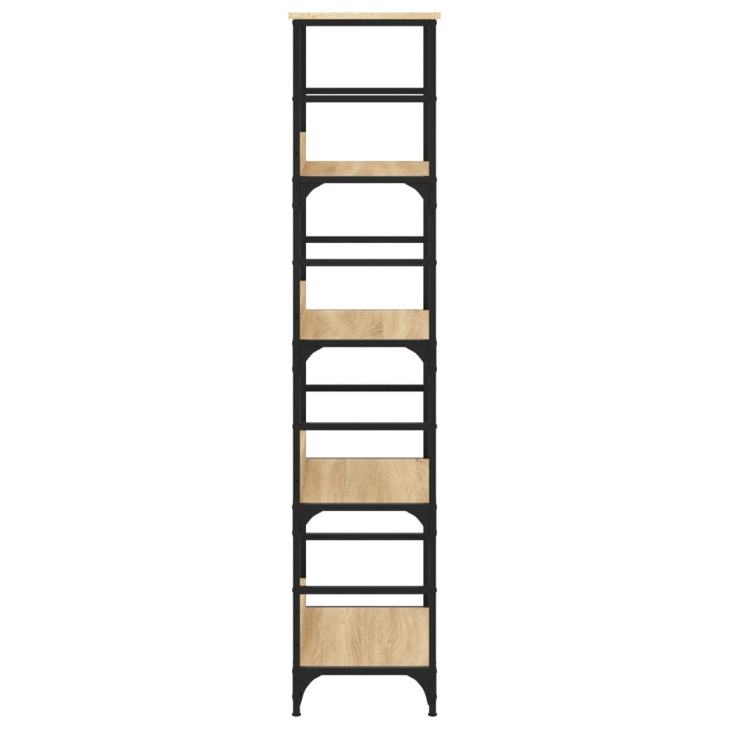 Libreria Rovere Sonoma 50x33x153 cm in Legno Multistrato | homemem39
