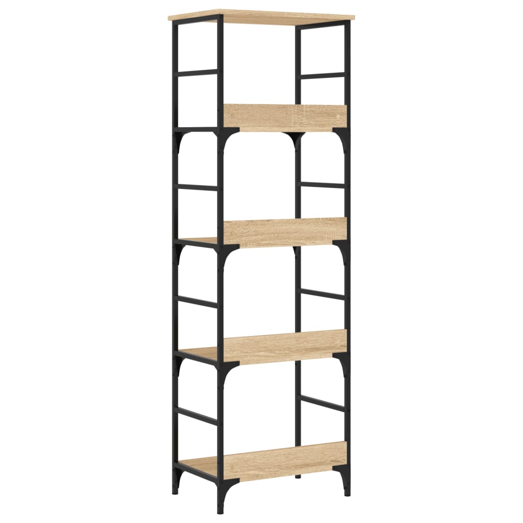 Libreria Rovere Sonoma 50x33x153 cm in Legno Multistrato | homemem39