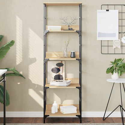 Libreria Rovere Sonoma 50x33x153 cm in Legno Multistrato | homemem39