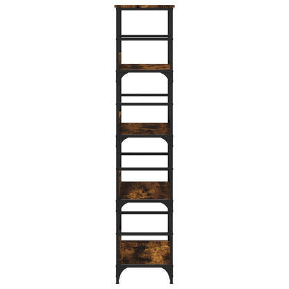 Libreria Rovere Fumo 50x33x153 cm in Legno Multistrato | homemem39
