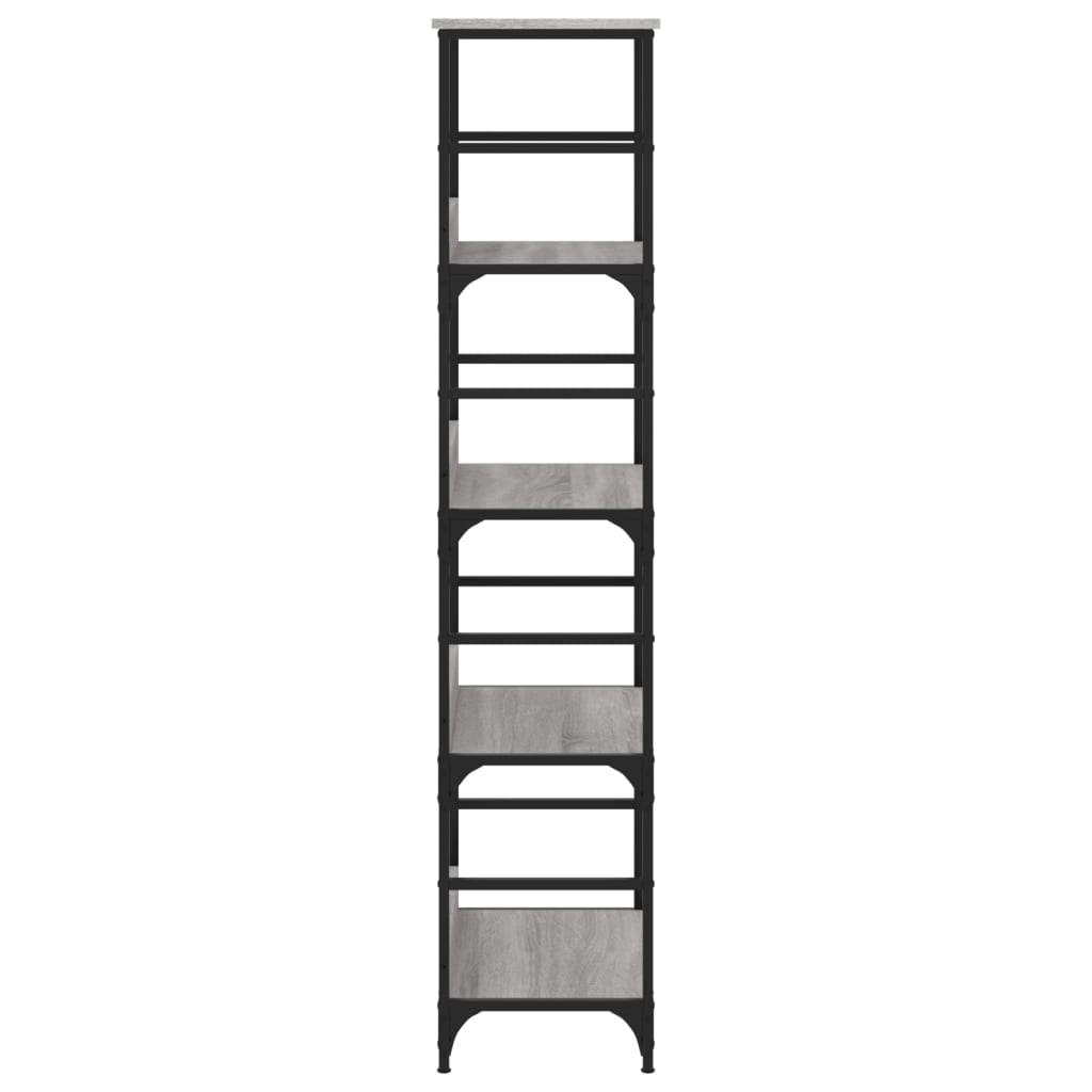 Libreria Grigio Sonoma 50x33x153 cm in Legno Multistrato | homemem39