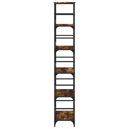 Libreria Rovere Fumo 50x33x188,5 cm in Legno Multistrato | homemem39