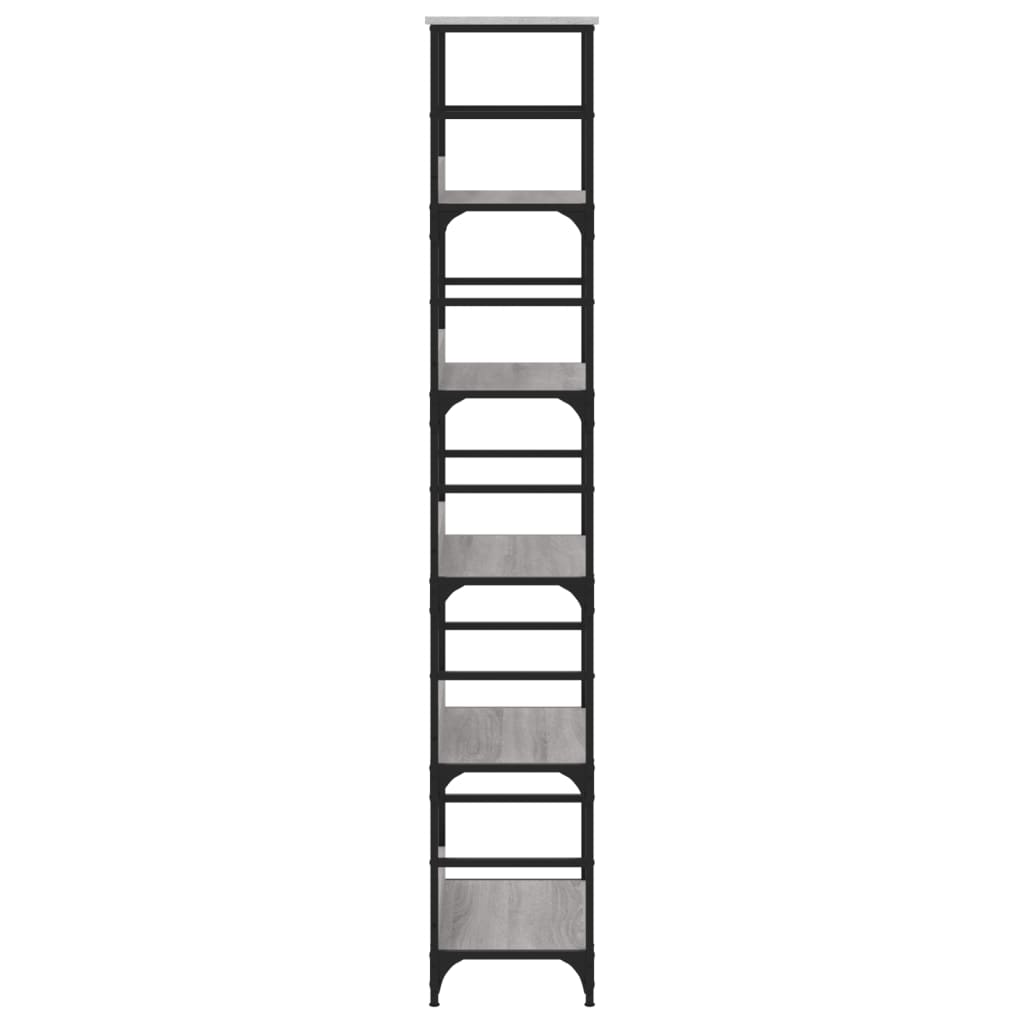 Libreria Grigio Sonoma 50x33x188,5 cm in Legno Multistrato | homemem39