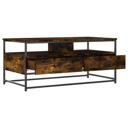 Tavolino da Salotto Rovere Fumo 100x51x45 cm Legno Multistrato | homemem39